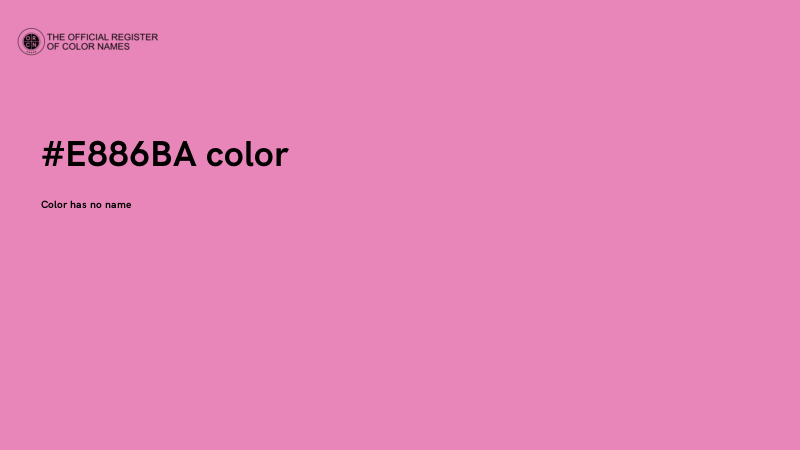#E886BA color image