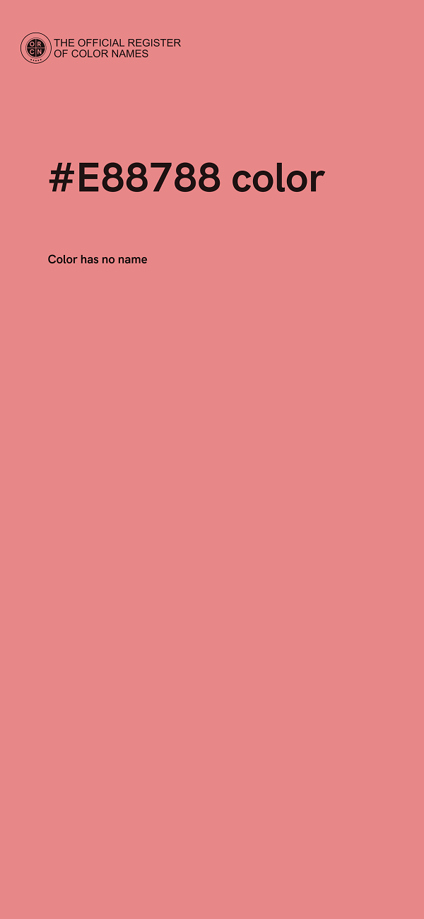 #E88788 color image