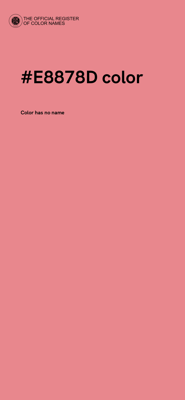 #E8878D color image