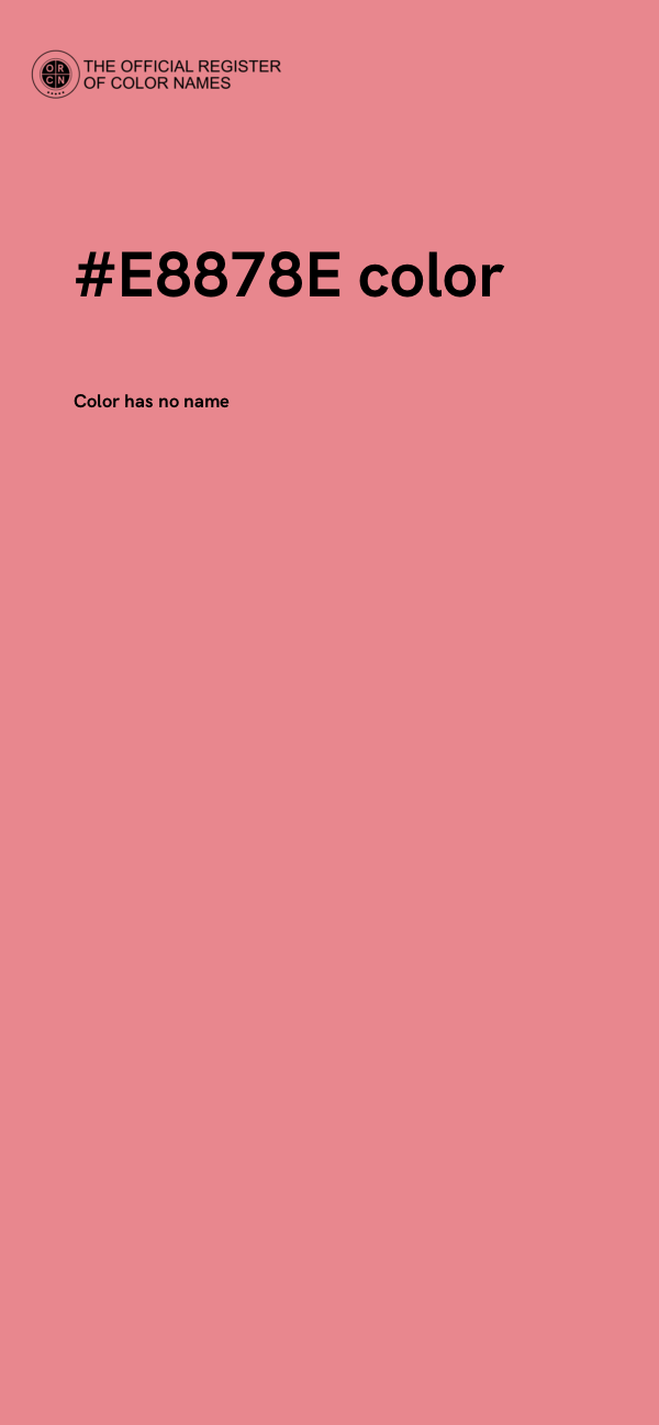 #E8878E color image
