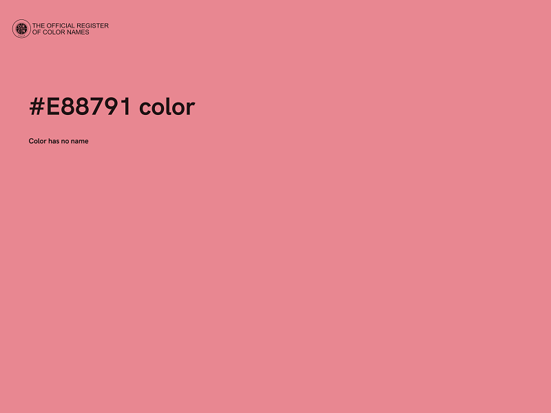 #E88791 color image