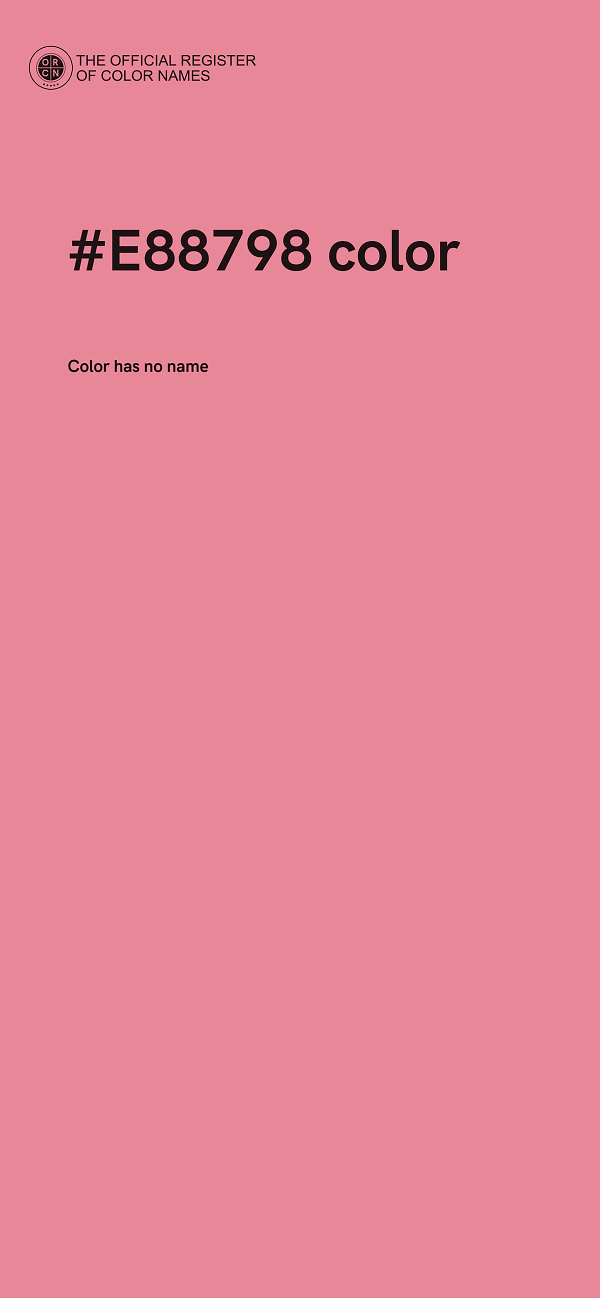 #E88798 color image