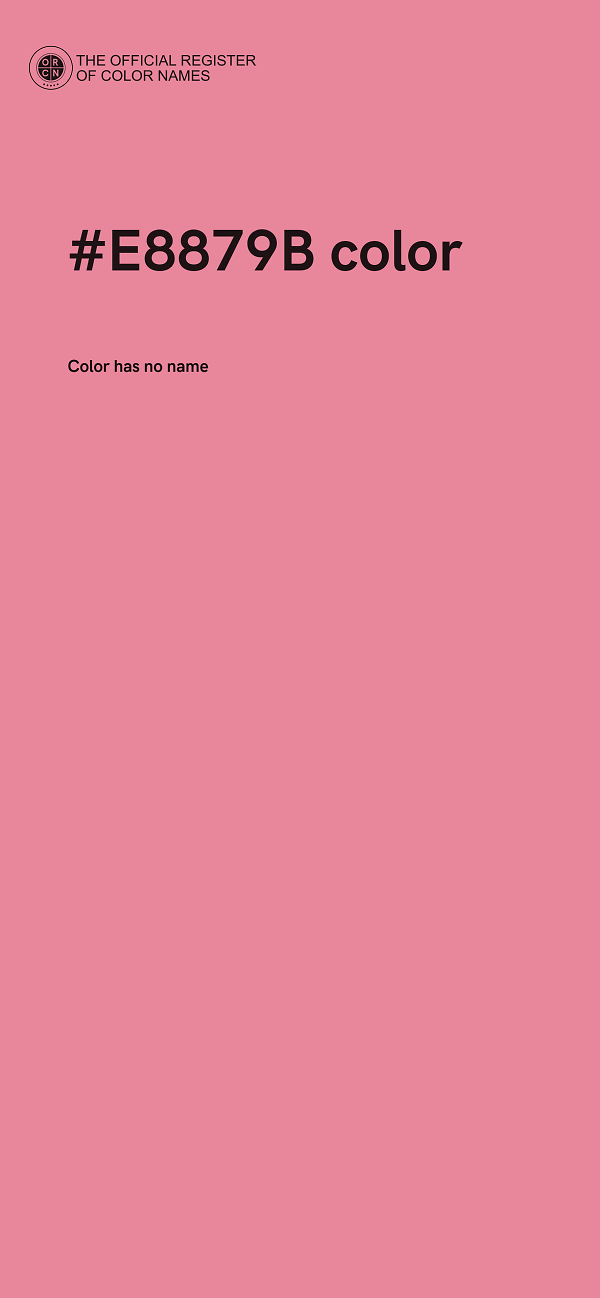 #E8879B color image