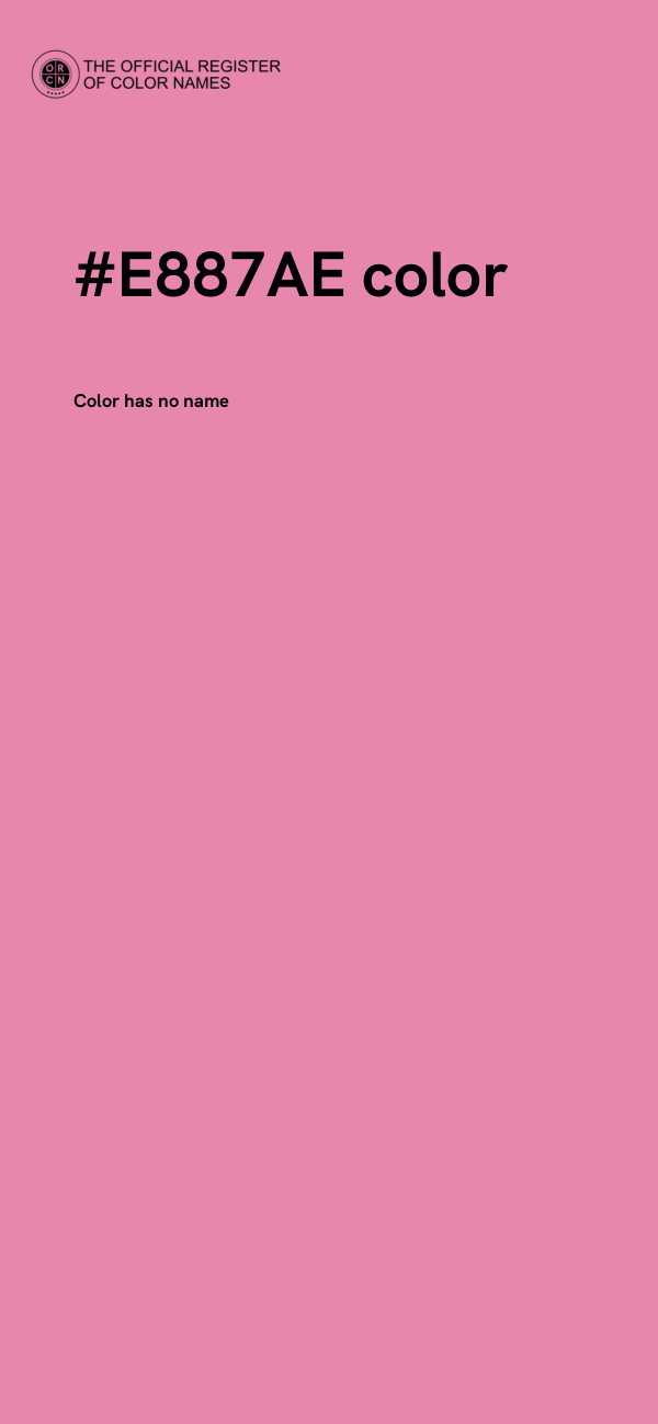 #E887AE color image