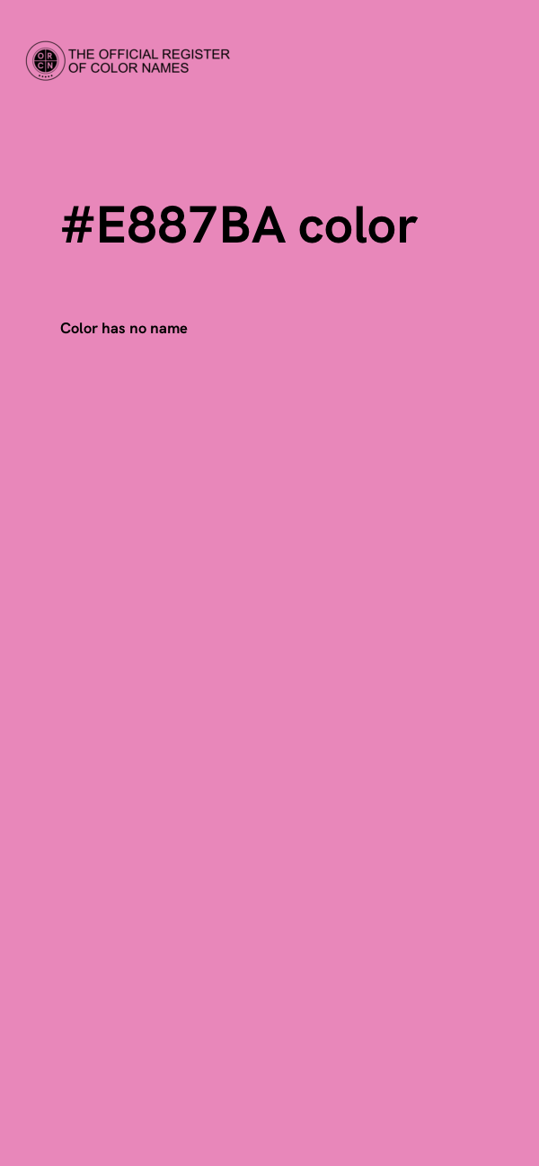 #E887BA color image
