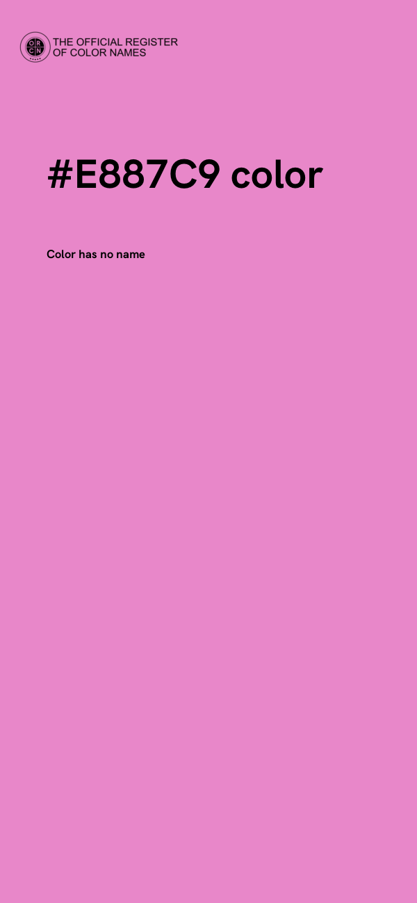 #E887C9 color image
