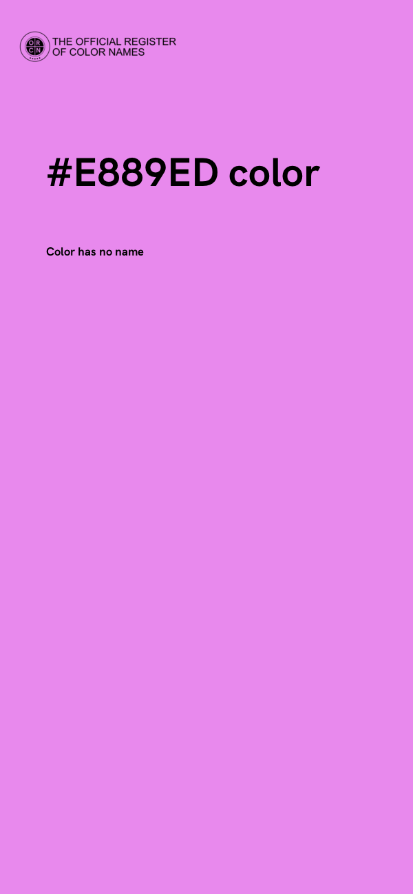 #E889ED color image