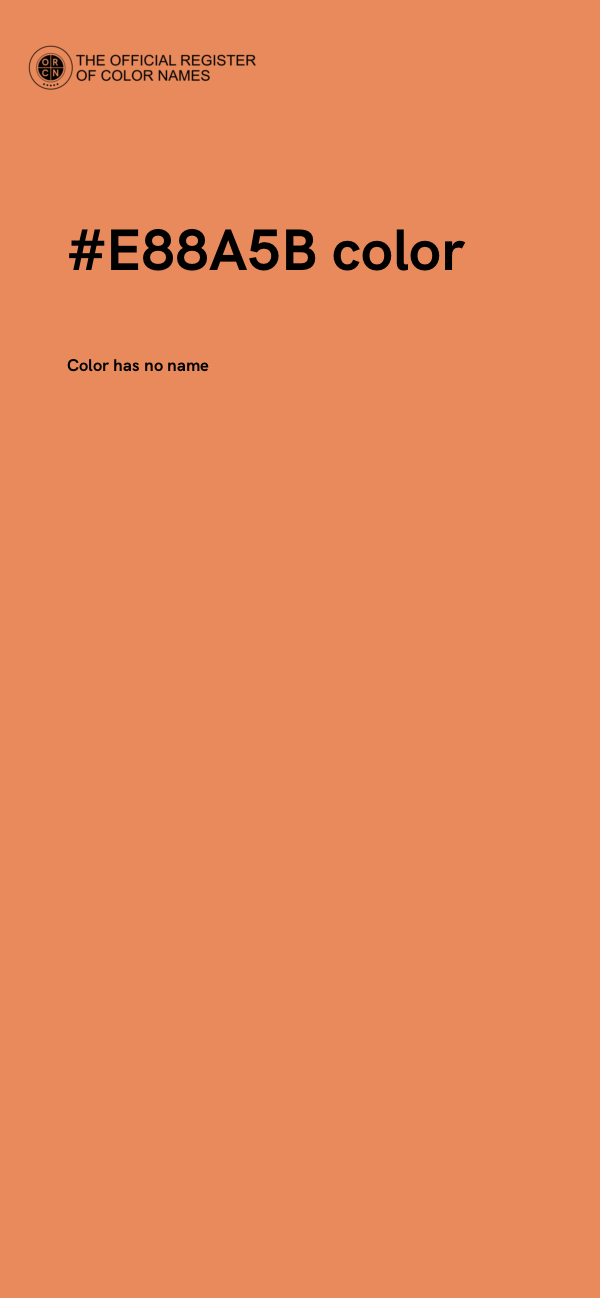 #E88A5B color image