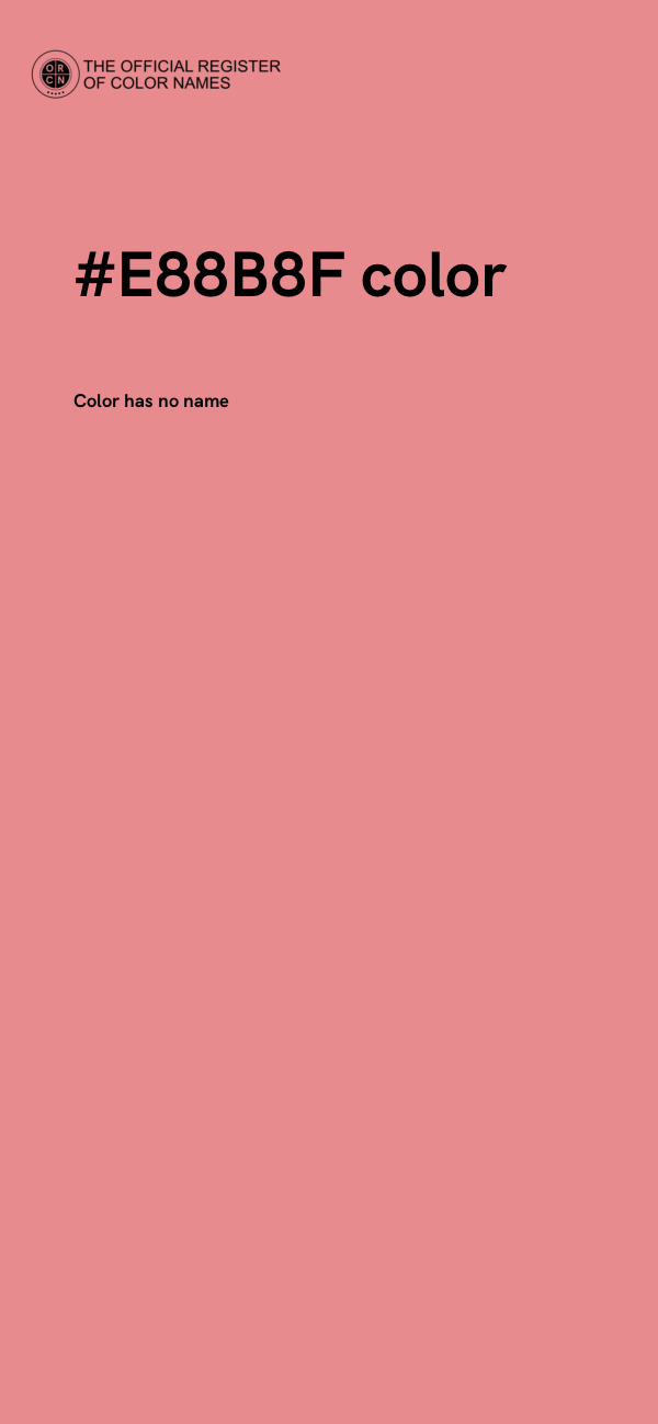 #E88B8F color image