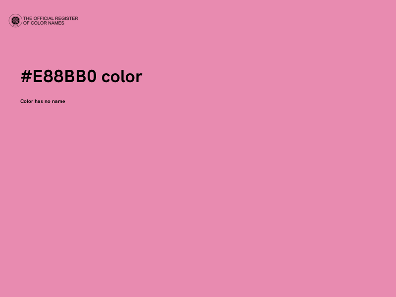 #E88BB0 color image