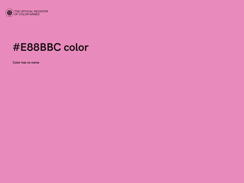 #E88BBC color image