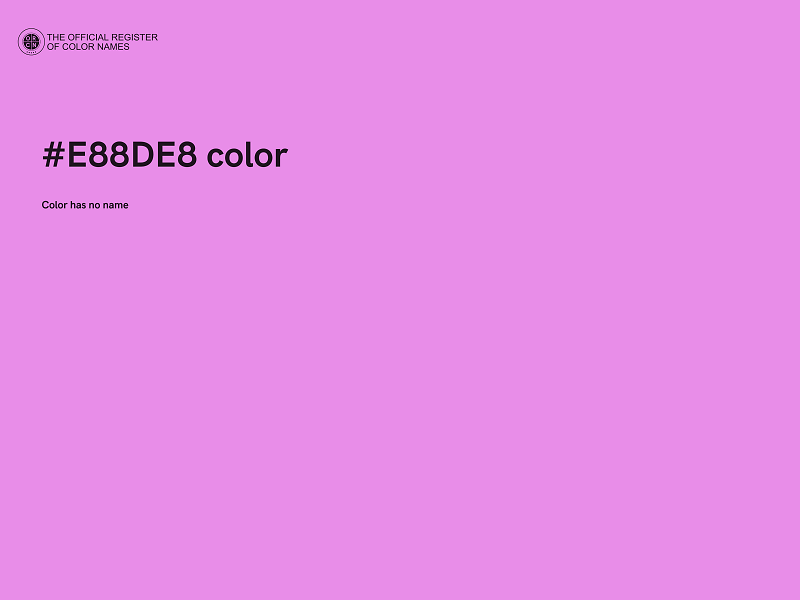 #E88DE8 color image