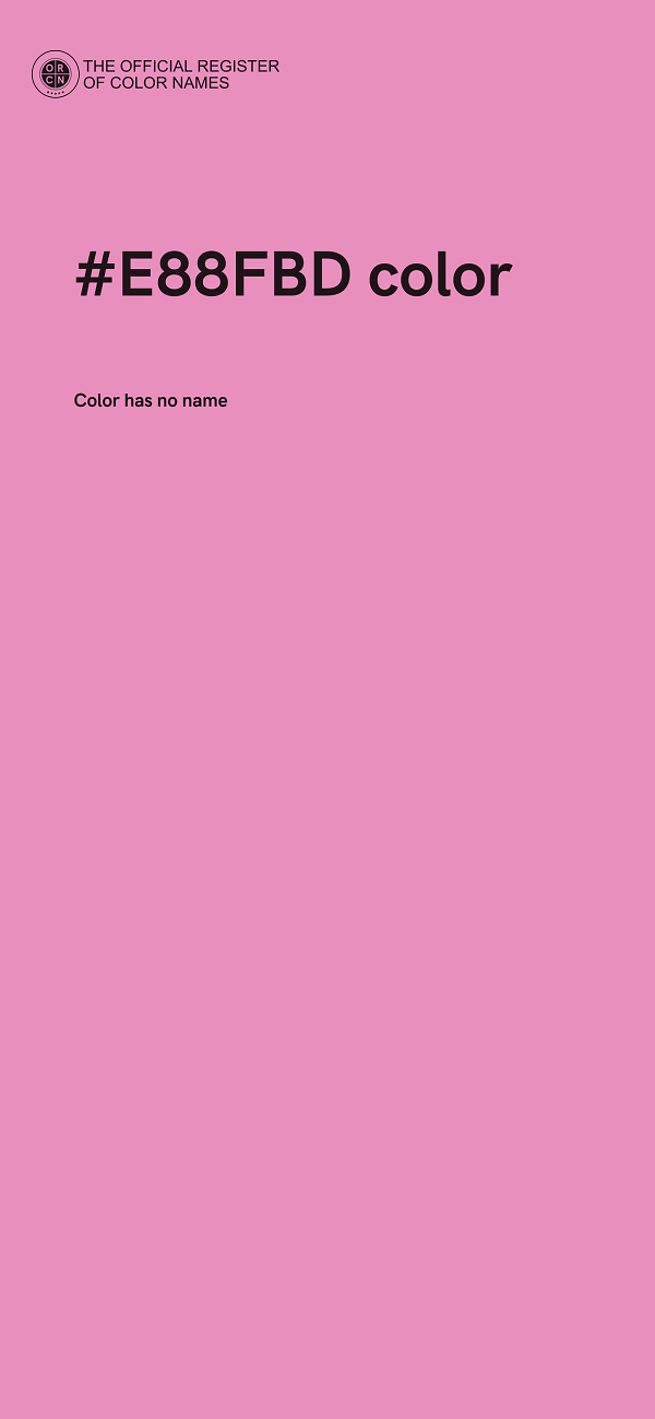 #E88FBD color image