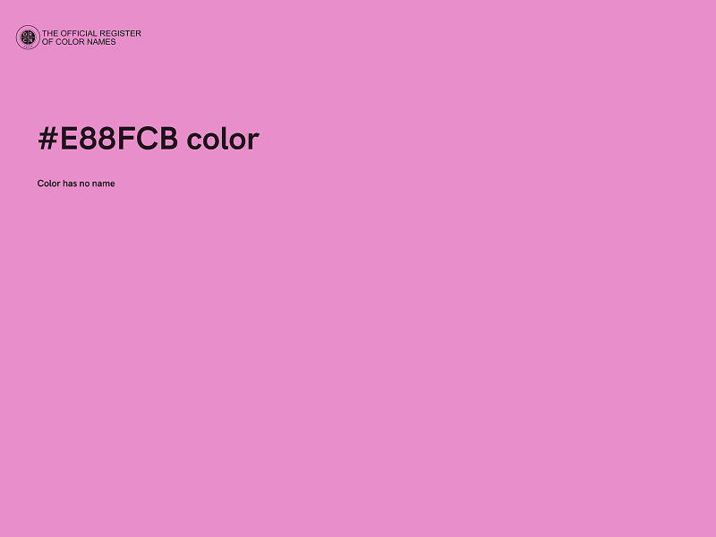 #E88FCB color image