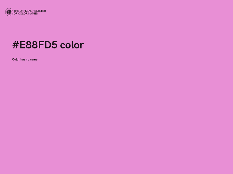 #E88FD5 color image