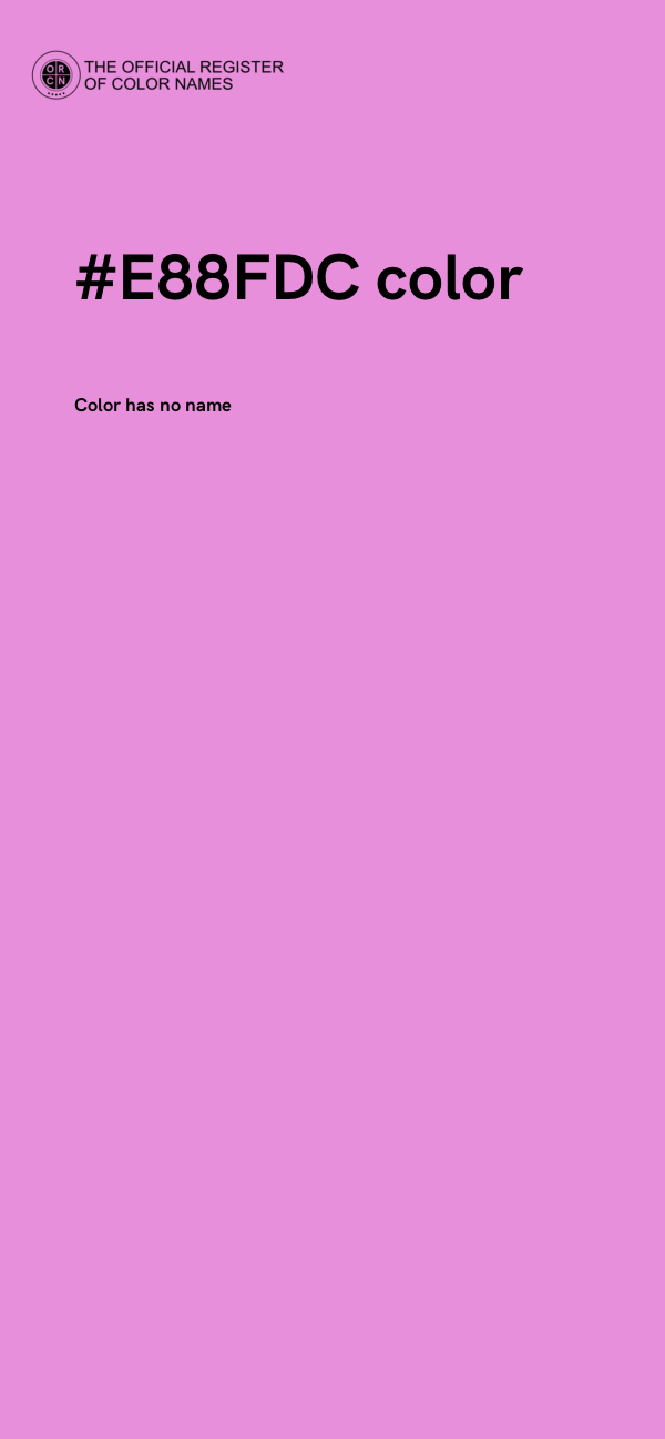 #E88FDC color image