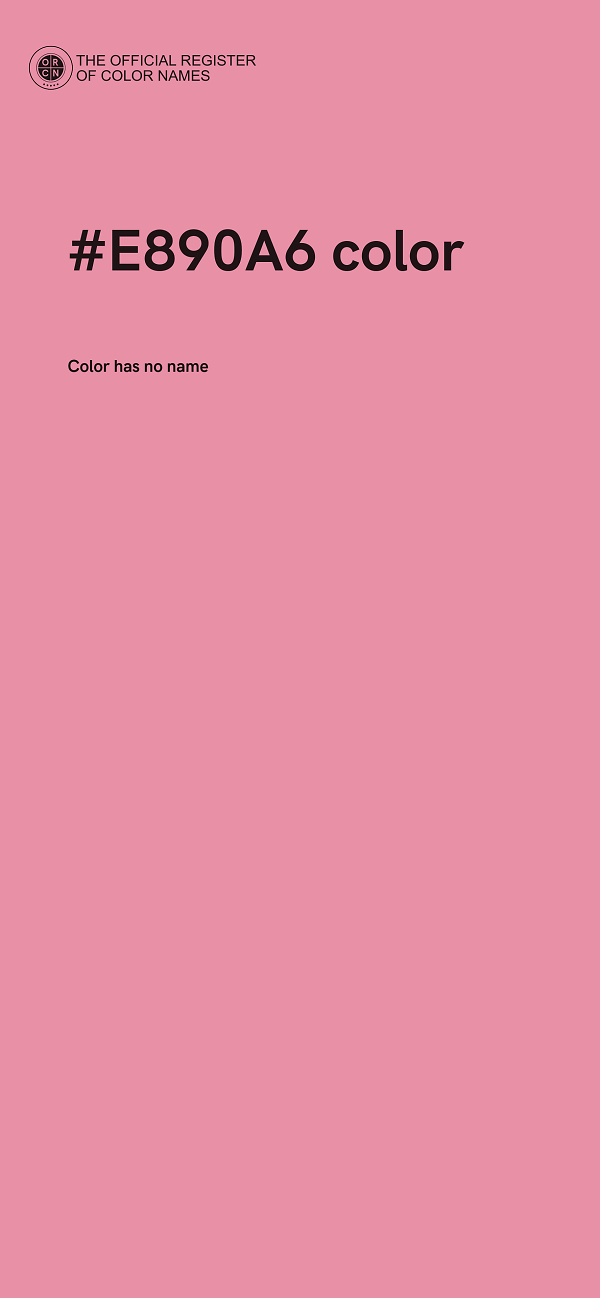 #E890A6 color image
