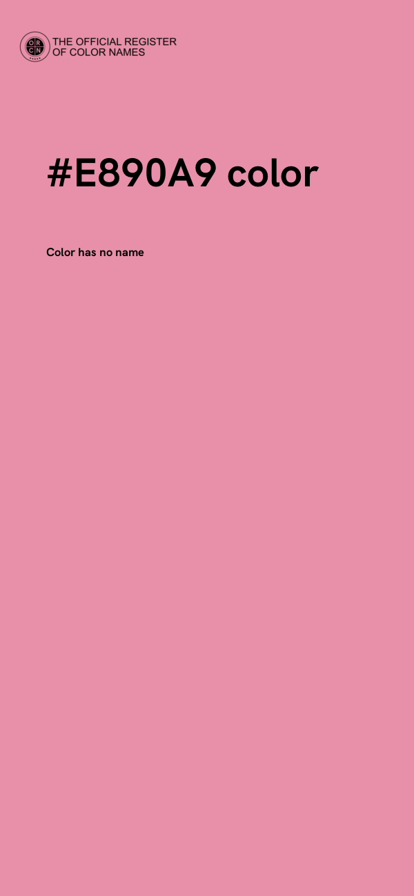 #E890A9 color image