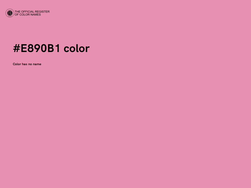 #E890B1 color image