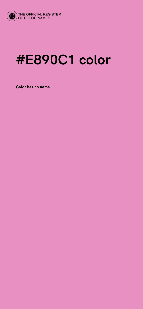 #E890C1 color image