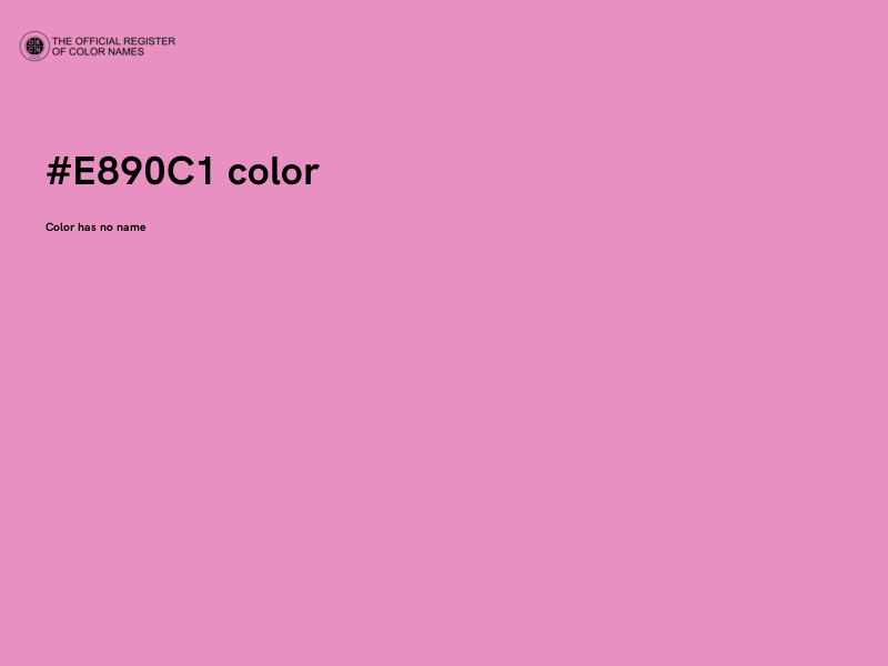 #E890C1 color image