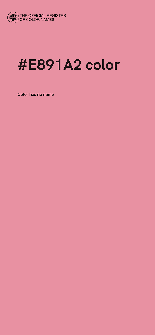 #E891A2 color image