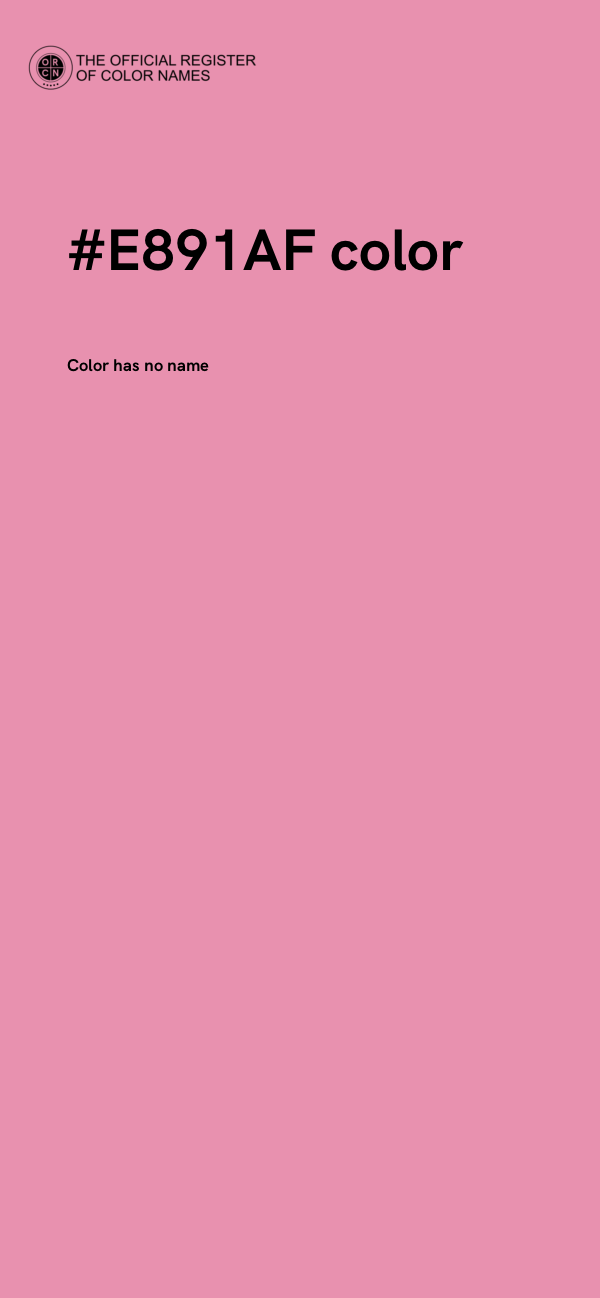 #E891AF color image