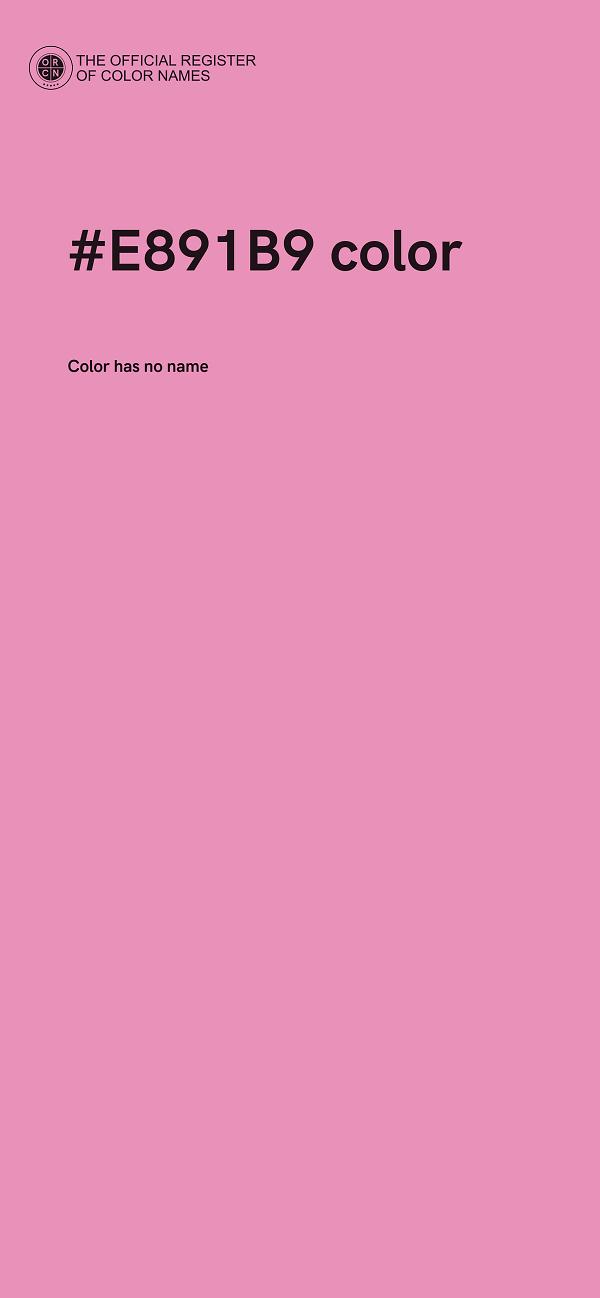 #E891B9 color image