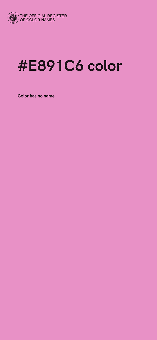 #E891C6 color image