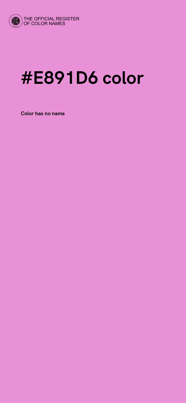 #E891D6 color image