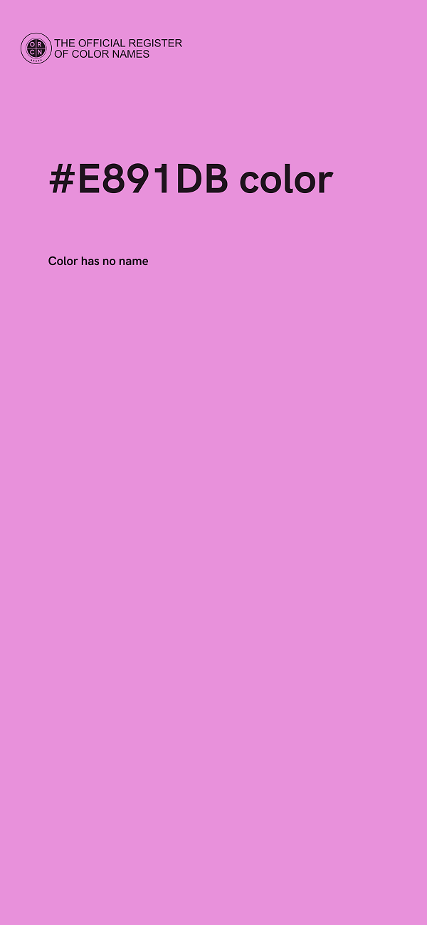 #E891DB color image