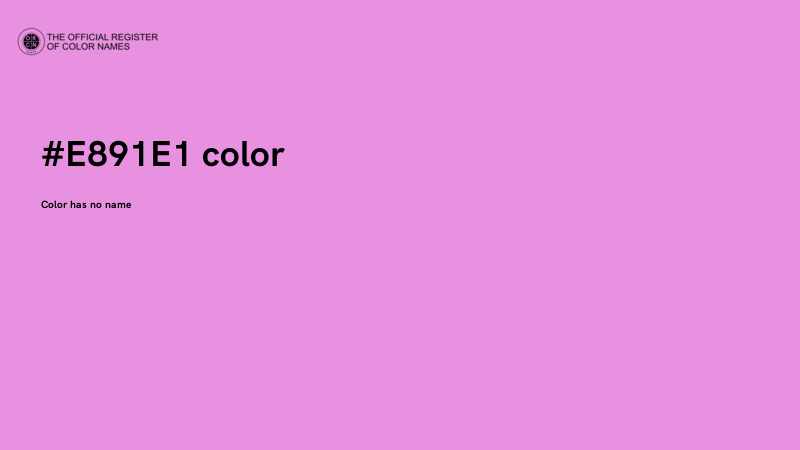 #E891E1 color image
