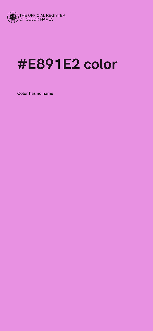 #E891E2 color image