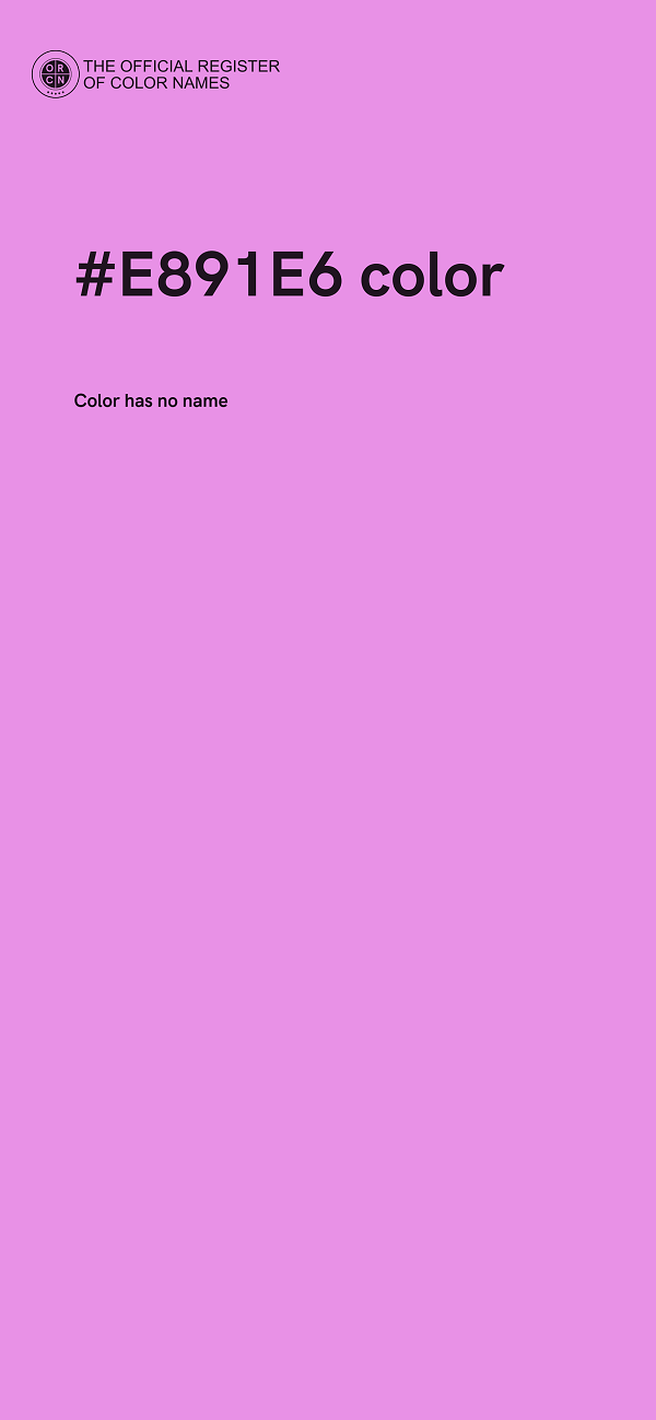 #E891E6 color image