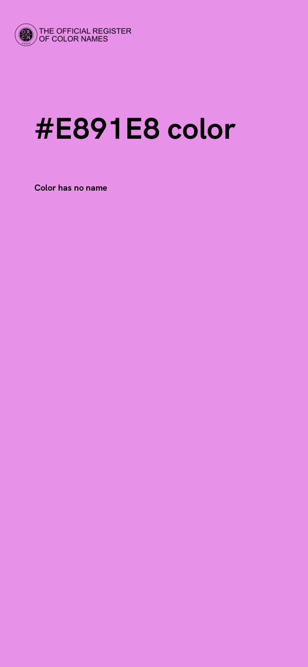 #E891E8 color image