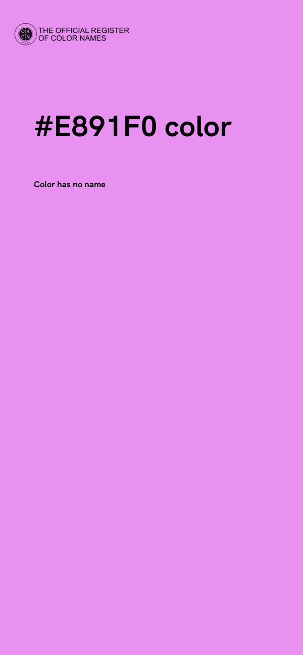 #E891F0 color image
