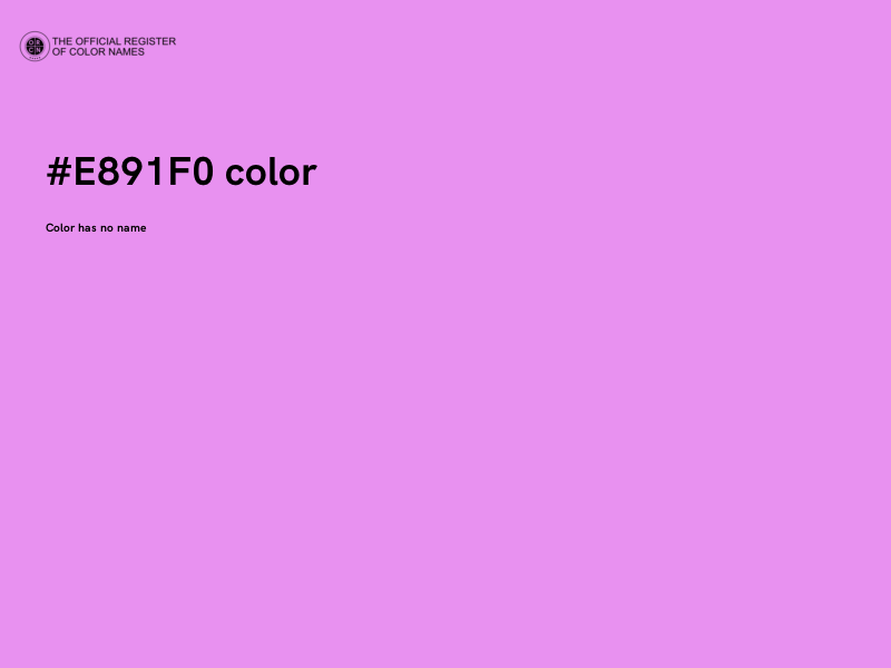 #E891F0 color image