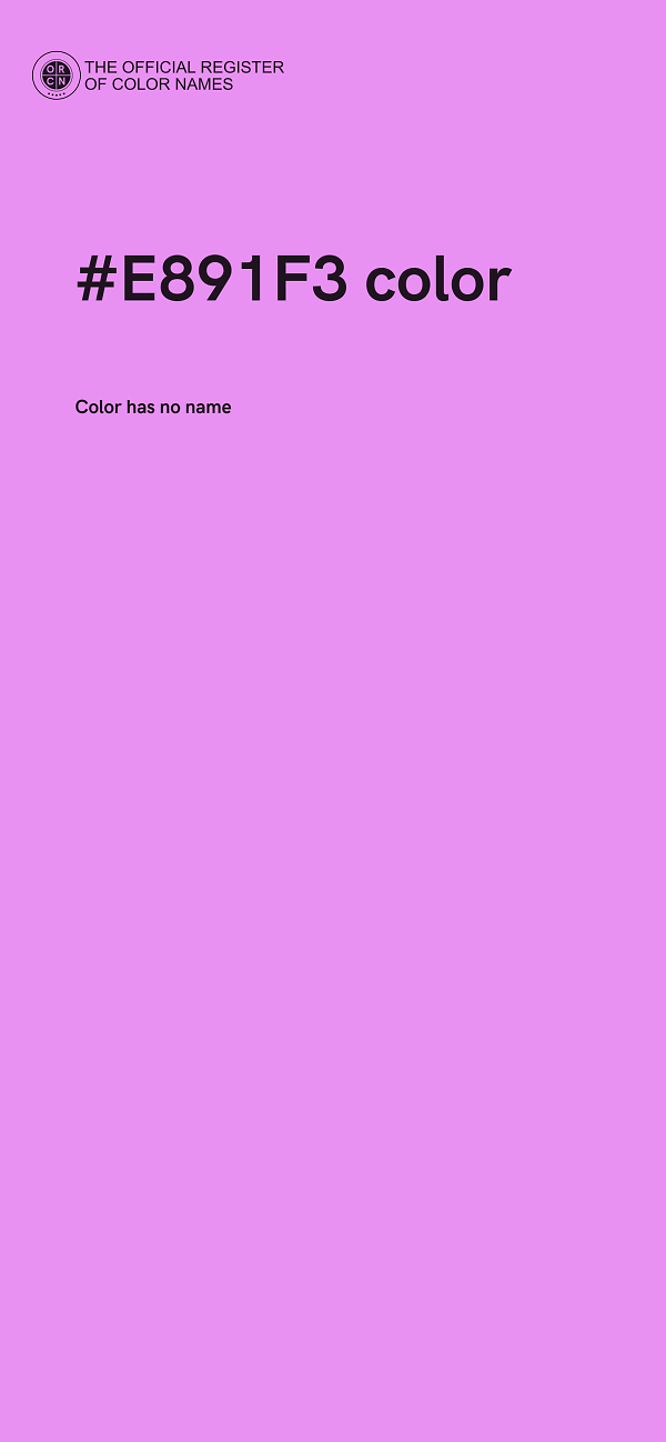 #E891F3 color image