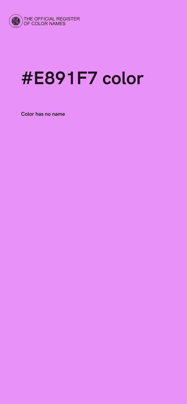 #E891F7 color image