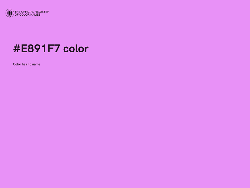 #E891F7 color image