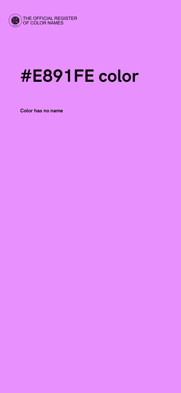 #E891FE color image