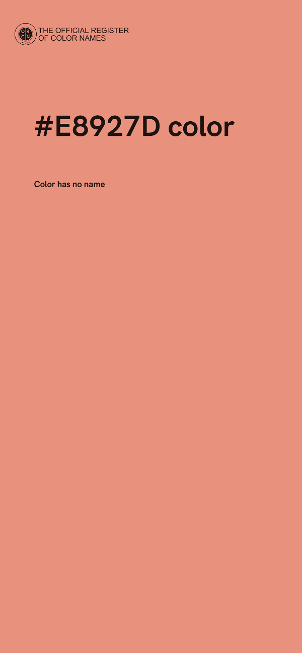 #E8927D color image