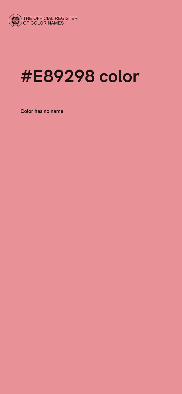 #E89298 color image