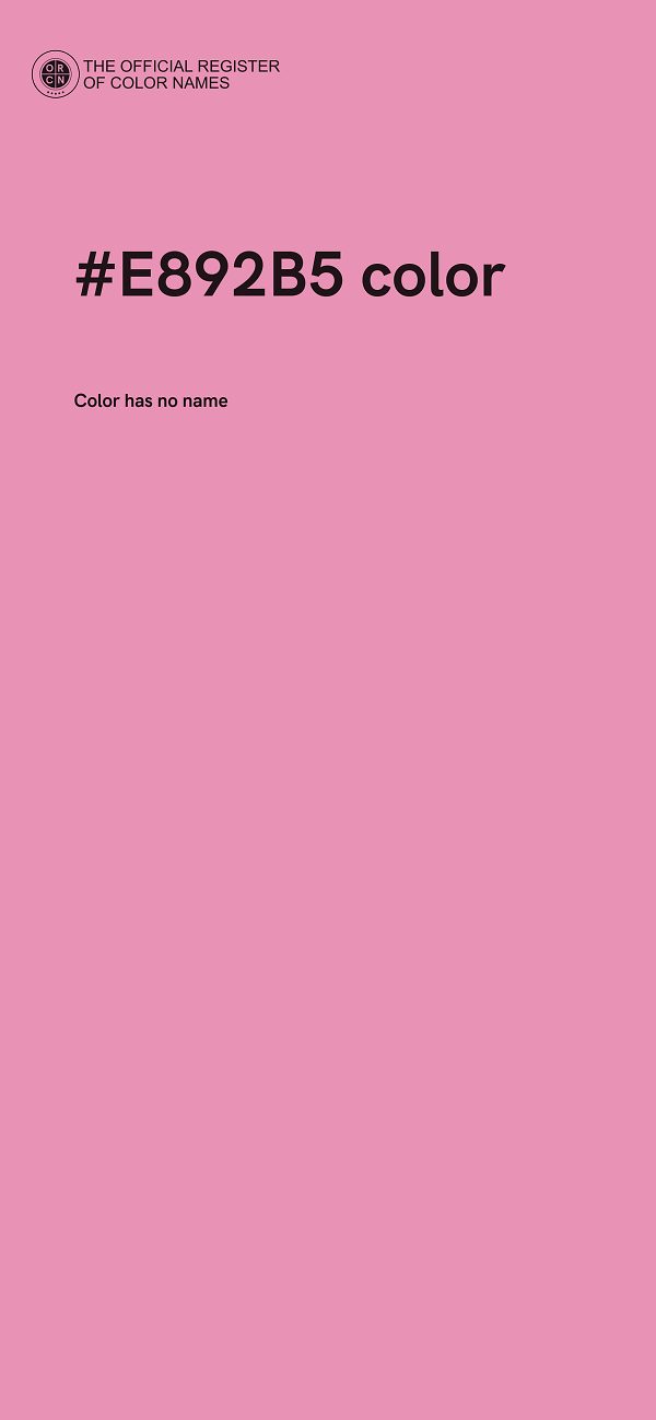 #E892B5 color image