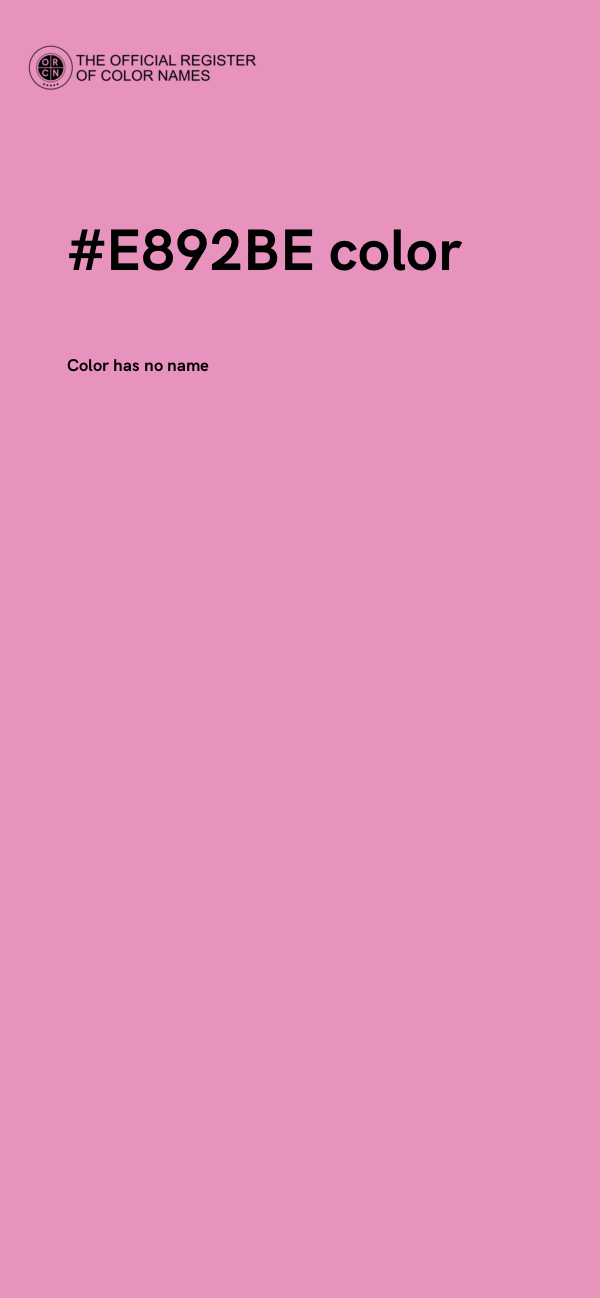 #E892BE color image