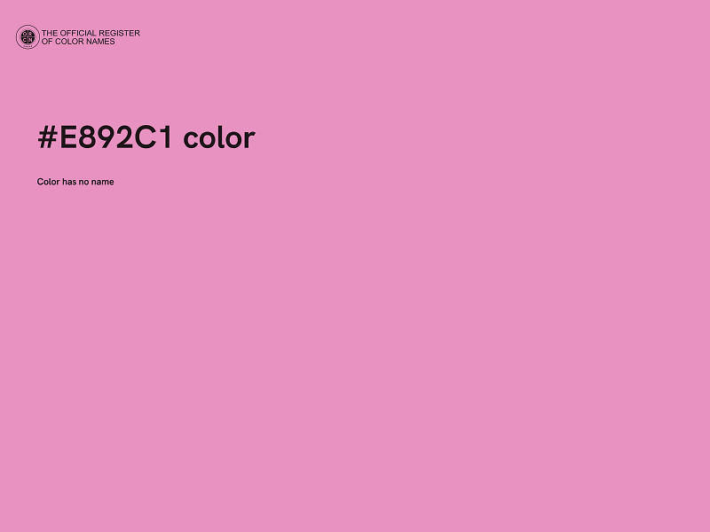 #E892C1 color image