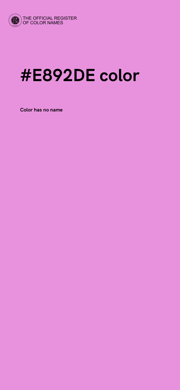 #E892DE color image
