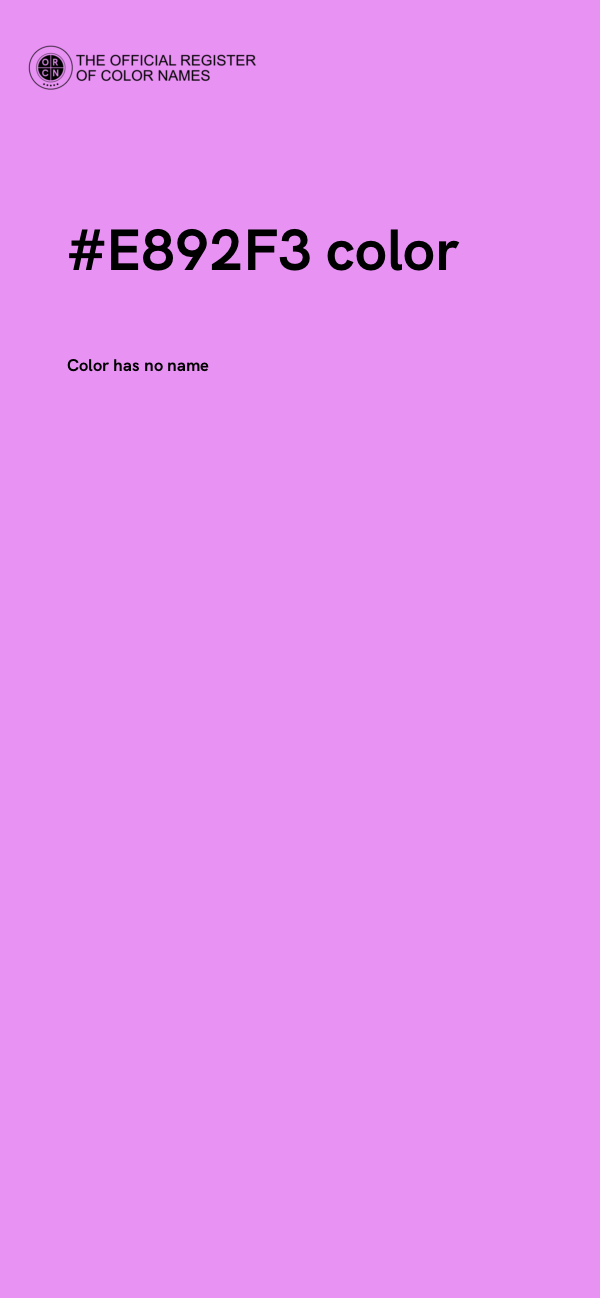 #E892F3 color image