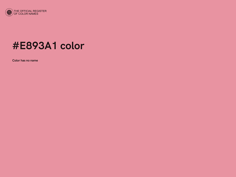 #E893A1 color image