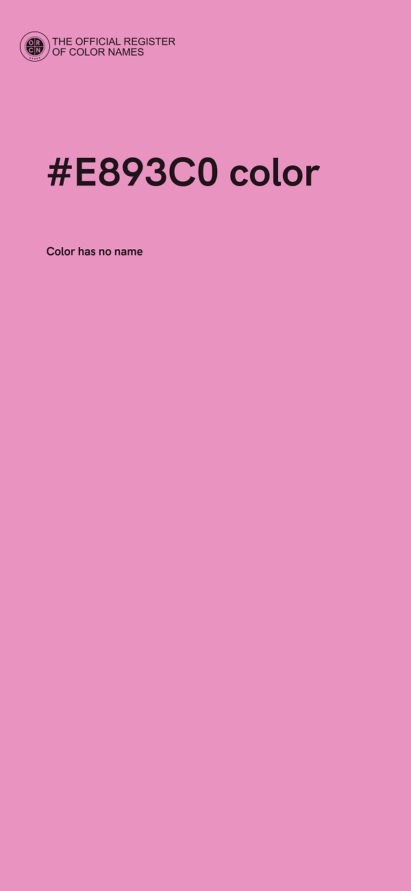 #E893C0 color image